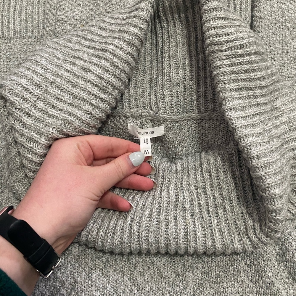 Oversized cowl neck sweater, size M